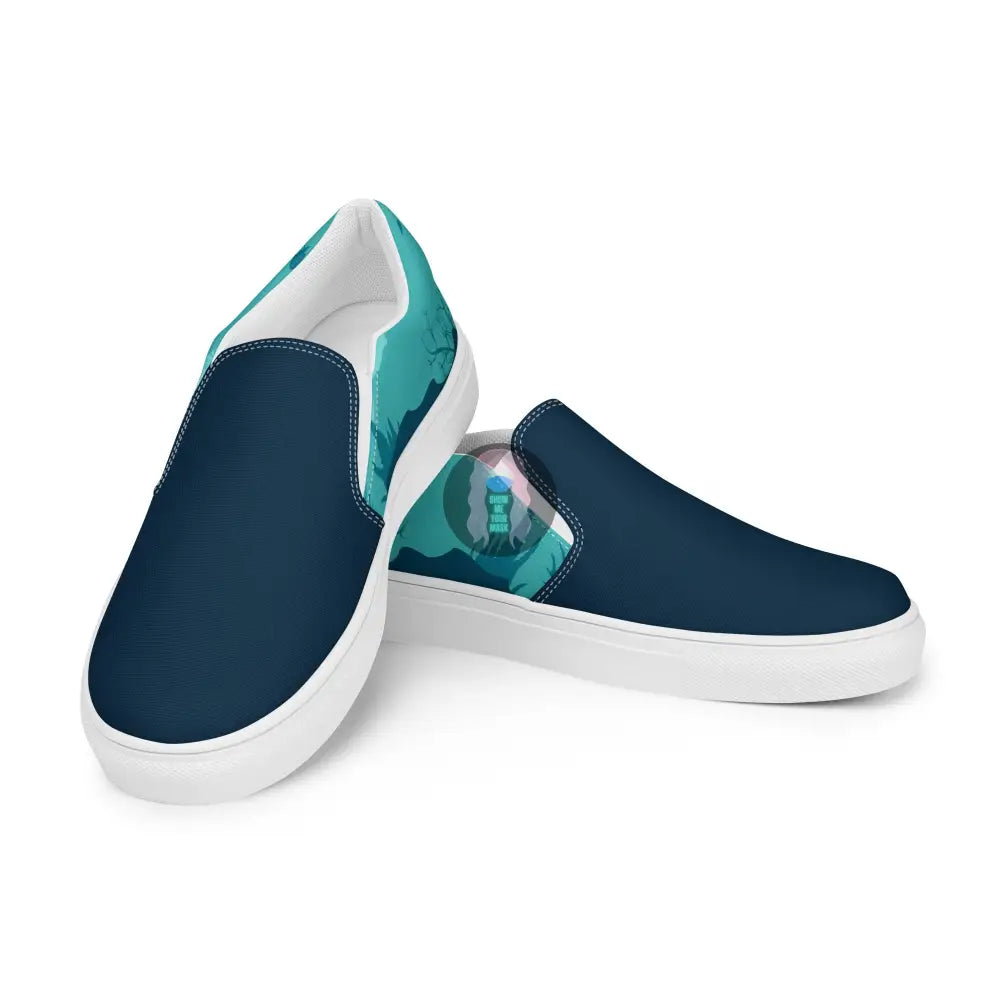 Be A Problem Orca Mens Slip-On Canvas Shoes