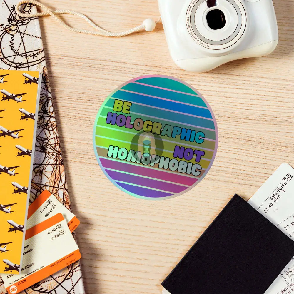 "Be Holo" Pride Holographic stickers - from Show Me Your Mask Shop by Show Me Your Mask Shop - Stickers