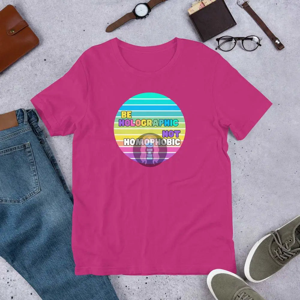 "Be holo" Pride Unisex t-shirt - from Show Me Your Mask Shop by Show Me Your Mask Shop - Shirts, Unisex