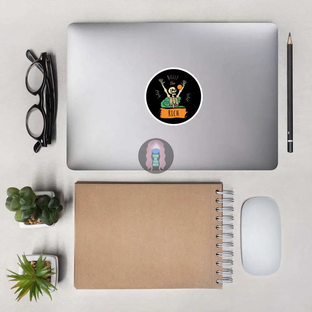 "Bully the Rich" Halloween Bubble-free stickers -  from Show Me Your Mask Shop by Show Me Your Mask Shop - Stickers