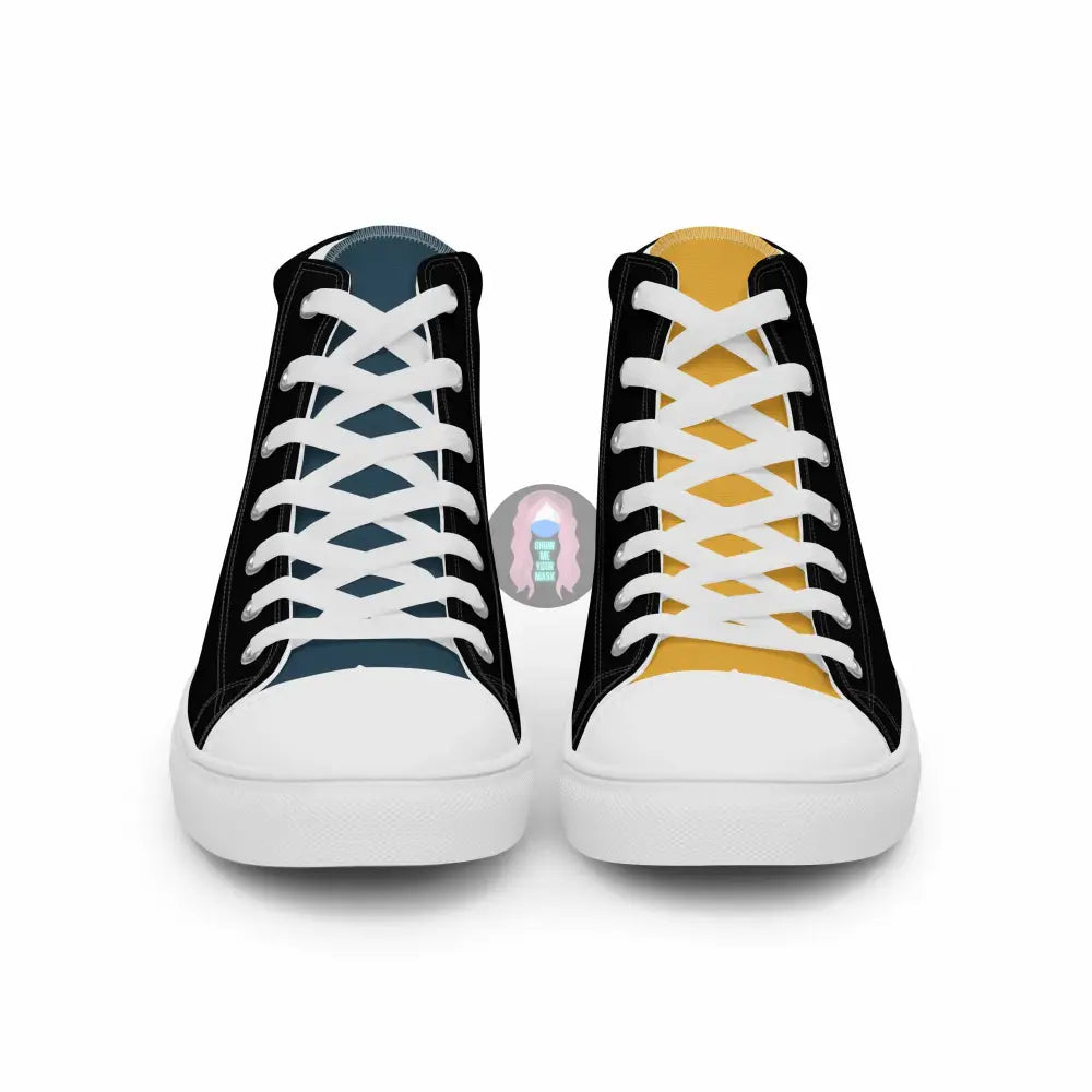 "Bully the Rich" Men’s high top canvas shoes - from Show Me Your Mask Shop by Show Me Your Mask Shop - Men's, Shoes