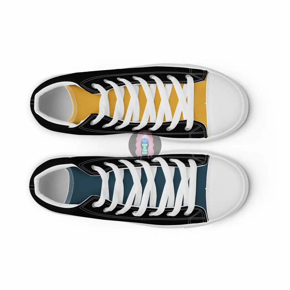 "Bully the Rich" Men’s high top canvas shoes - from Show Me Your Mask Shop by Show Me Your Mask Shop - Men's, Shoes