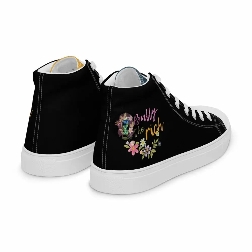 "Bully the Rich" Men’s high top canvas shoes - from Show Me Your Mask Shop by Show Me Your Mask Shop - Men's, Shoes
