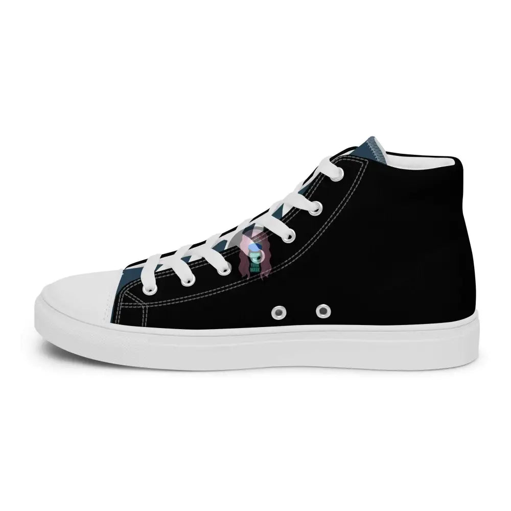 "Bully the Rich" Men’s high top canvas shoes - from Show Me Your Mask Shop by Show Me Your Mask Shop - Men's, Shoes