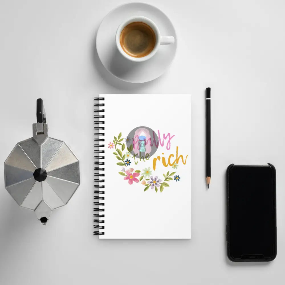 "Bully the Rich" Spiral notebook - from Show Me Your Mask Shop by Show Me Your Mask Shop - Notebooks