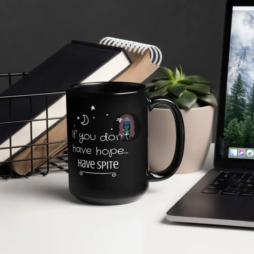 ’Have Spite’ Black Glossy Mug 15 Oz