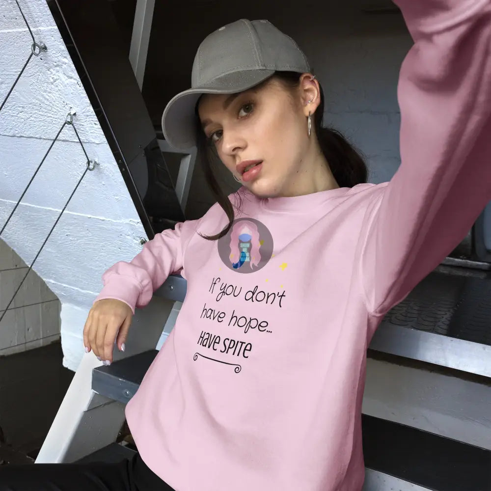 ’Have Spite’ Unisex Sweatshirt Light Pink / S