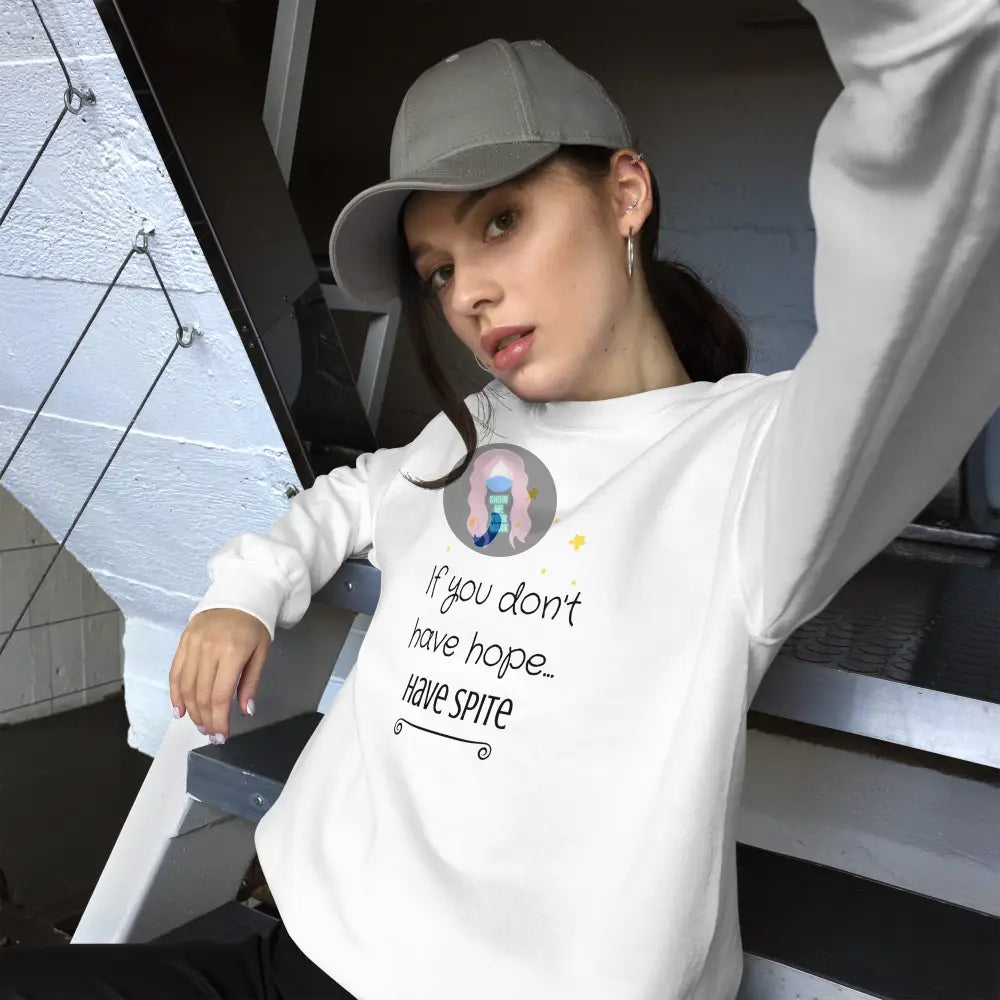 ’Have Spite’ Unisex Sweatshirt White / S