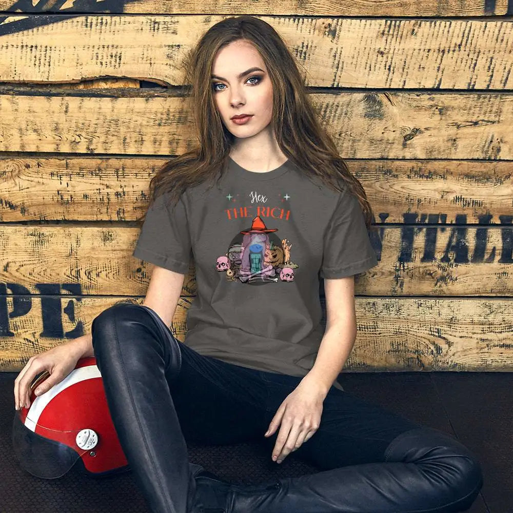 "Hex The Rich" Halloween Unisex t-shirt - from Show Me Your Mask Shop by Show Me Your Mask Shop - Shirts, Unisex