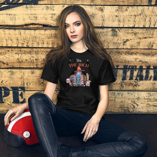 "Hex The Rich" Halloween Unisex t-shirt -  from Show Me Your Mask Shop by Show Me Your Mask Shop - Shirts, Unisex