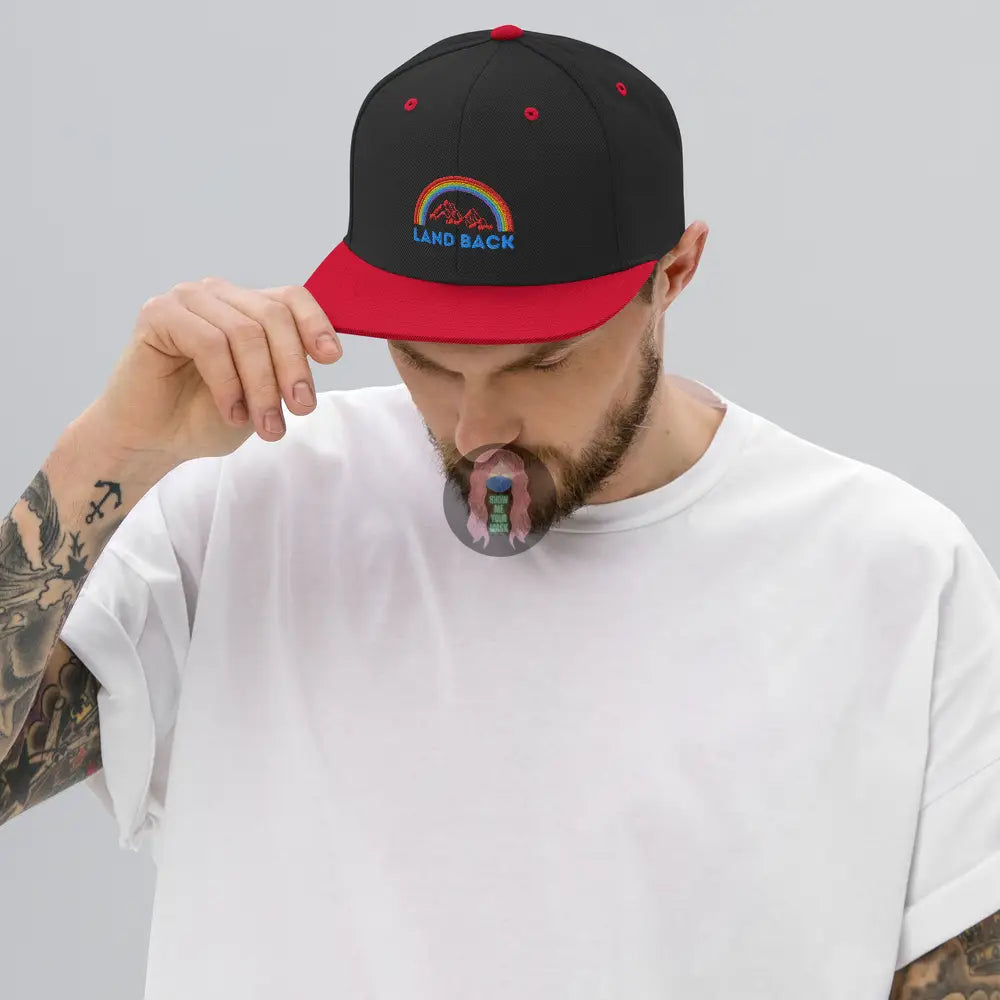 "Land Back" Snapback Hat - from Show Me Your Mask Shop by Show Me Your Mask Shop - Hats