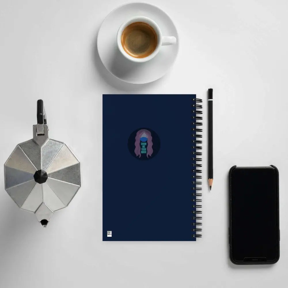 Orca, Night, "Time to Orca-nize" Spiral notebook - from Show Me Your Mask Shop by Show Me Your Mask Shop - Notebooks