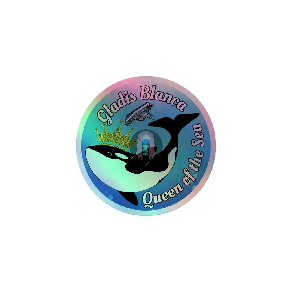 Orca "Queen Gladis" Holographic stickers - from Show Me Your Mask Shop by Show Me Your Mask Shop - Stickers