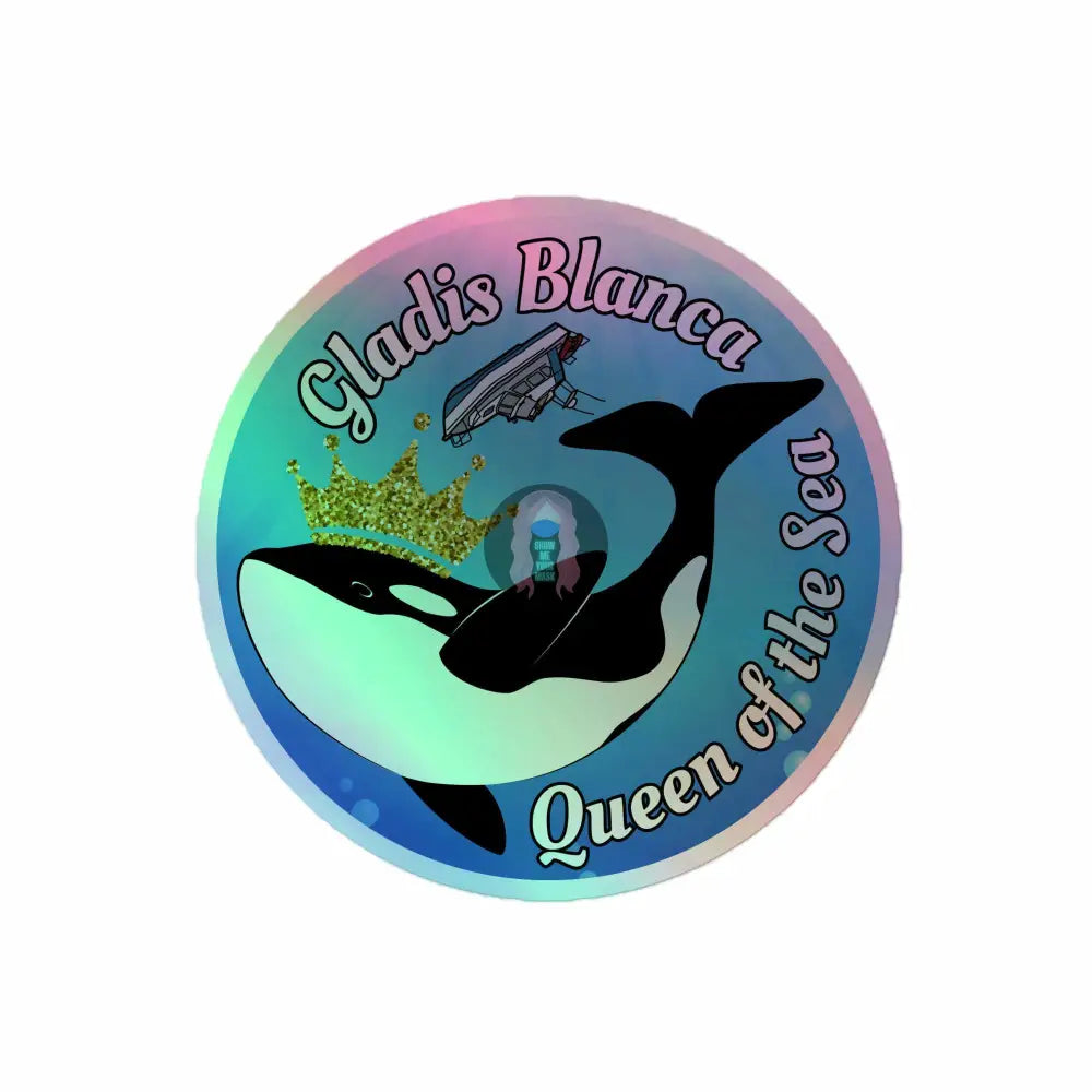 Orca "Queen Gladis" Holographic stickers - from Show Me Your Mask Shop by Show Me Your Mask Shop - Stickers