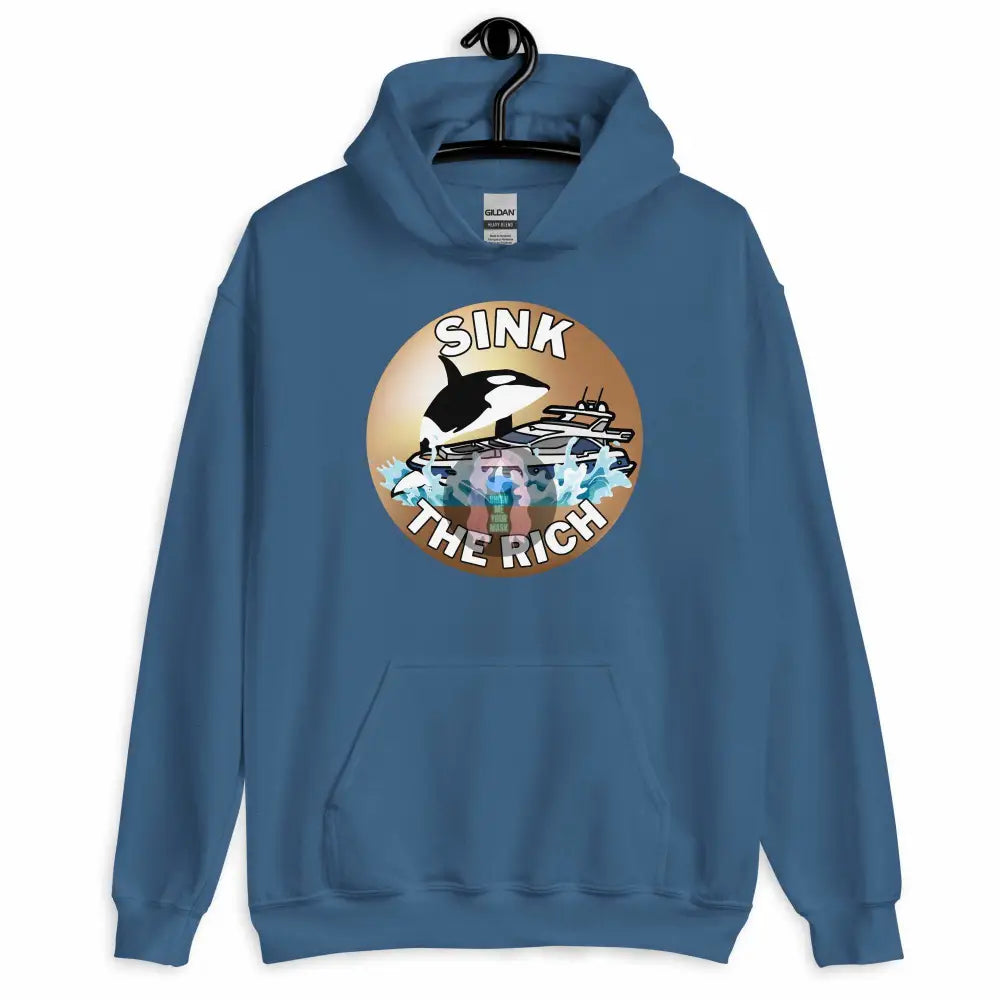 Orca "Sink the Rich" Unisex Hoodie - from Show Me Your Mask Shop by Show Me Your Mask Shop - Hoodies