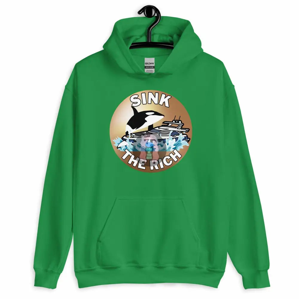 Orca "Sink the Rich" Unisex Hoodie - from Show Me Your Mask Shop by Show Me Your Mask Shop - Hoodies