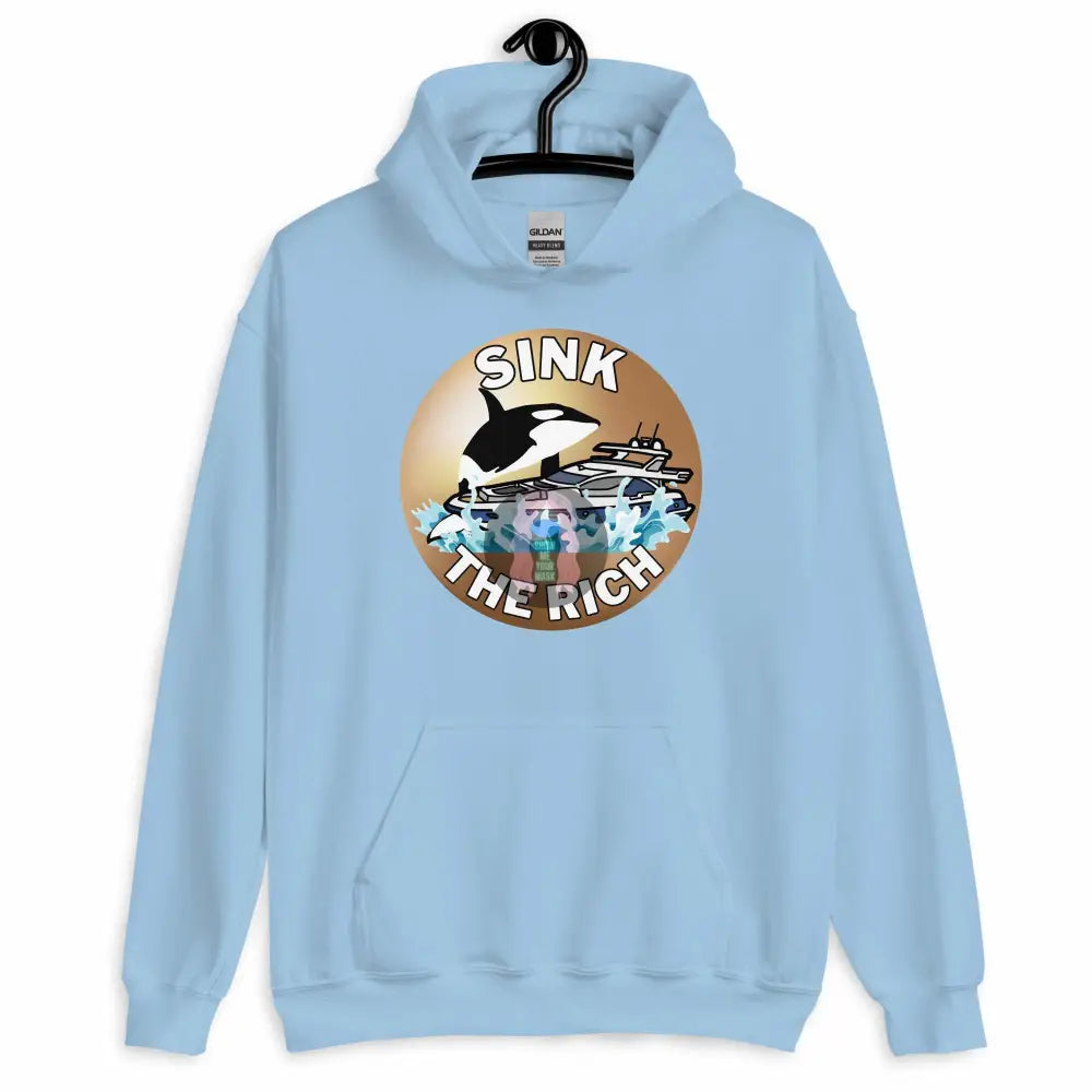 Orca "Sink the Rich" Unisex Hoodie - from Show Me Your Mask Shop by Show Me Your Mask Shop - Hoodies