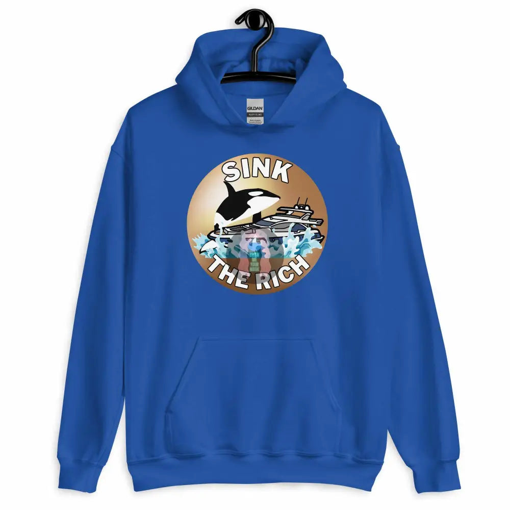 Orca "Sink the Rich" Unisex Hoodie - from Show Me Your Mask Shop by Show Me Your Mask Shop - Hoodies