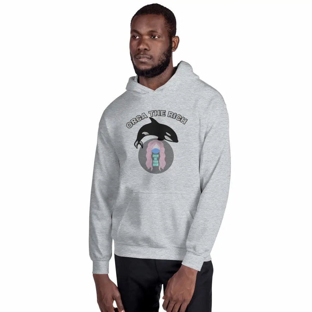 "Orca the Rich" Embroidered Unisex Hoodie - from Show Me Your Mask Shop by Show Me Your Mask Shop - Hoodies, Unisex