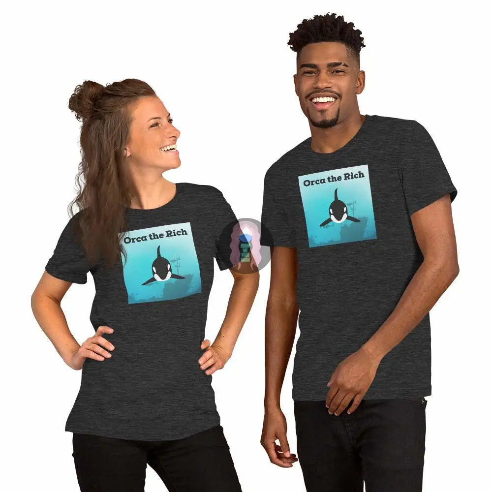 "Orca the Rich" Unisex t-shirt - from Show Me Your Mask Shop by Show Me Your Mask Shop - Shirts, Unisex