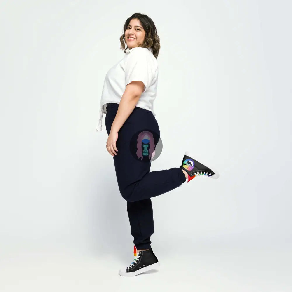 Pride, Orca "Be a Problem Money Can't Solve" Women’s high top canvas shoes - from Show Me Your Mask Shop by Show Me Your Mask Shop - Shoes, Women's