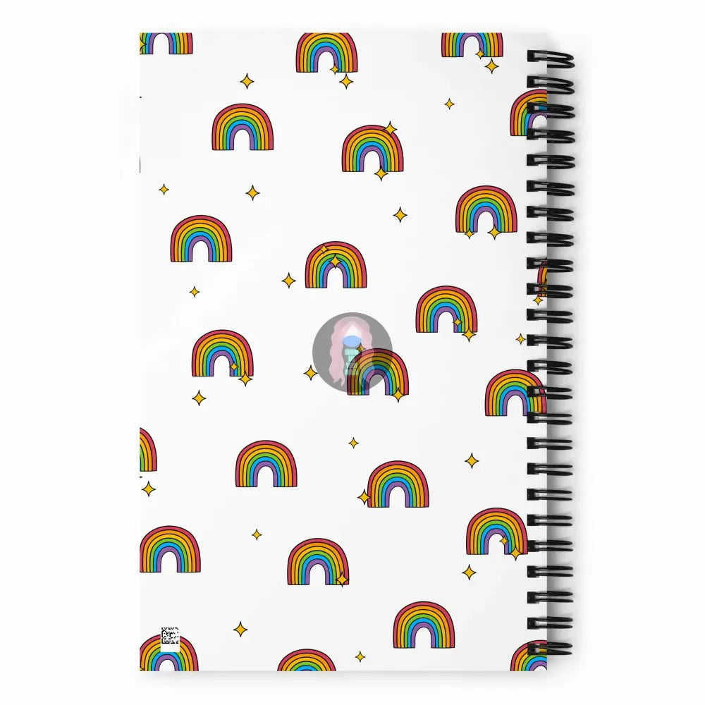 Pride, Orca "Be a Problem" Spiral notebook - from Show Me Your Mask Shop by Show Me Your Mask Shop - Notebooks