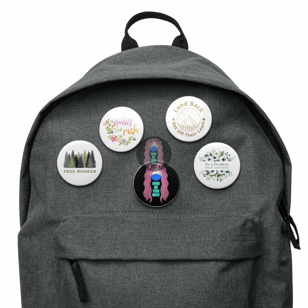 Set of pin buttons - from Show Me Your Mask Shop by Show Me Your Mask Shop - Pins