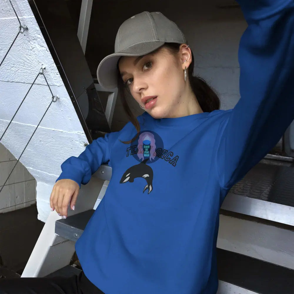 "Team Orca" Embroidered Unisex Sweatshirt - from Show Me Your Mask Shop by Show Me Your Mask Shop - Sweatshirts