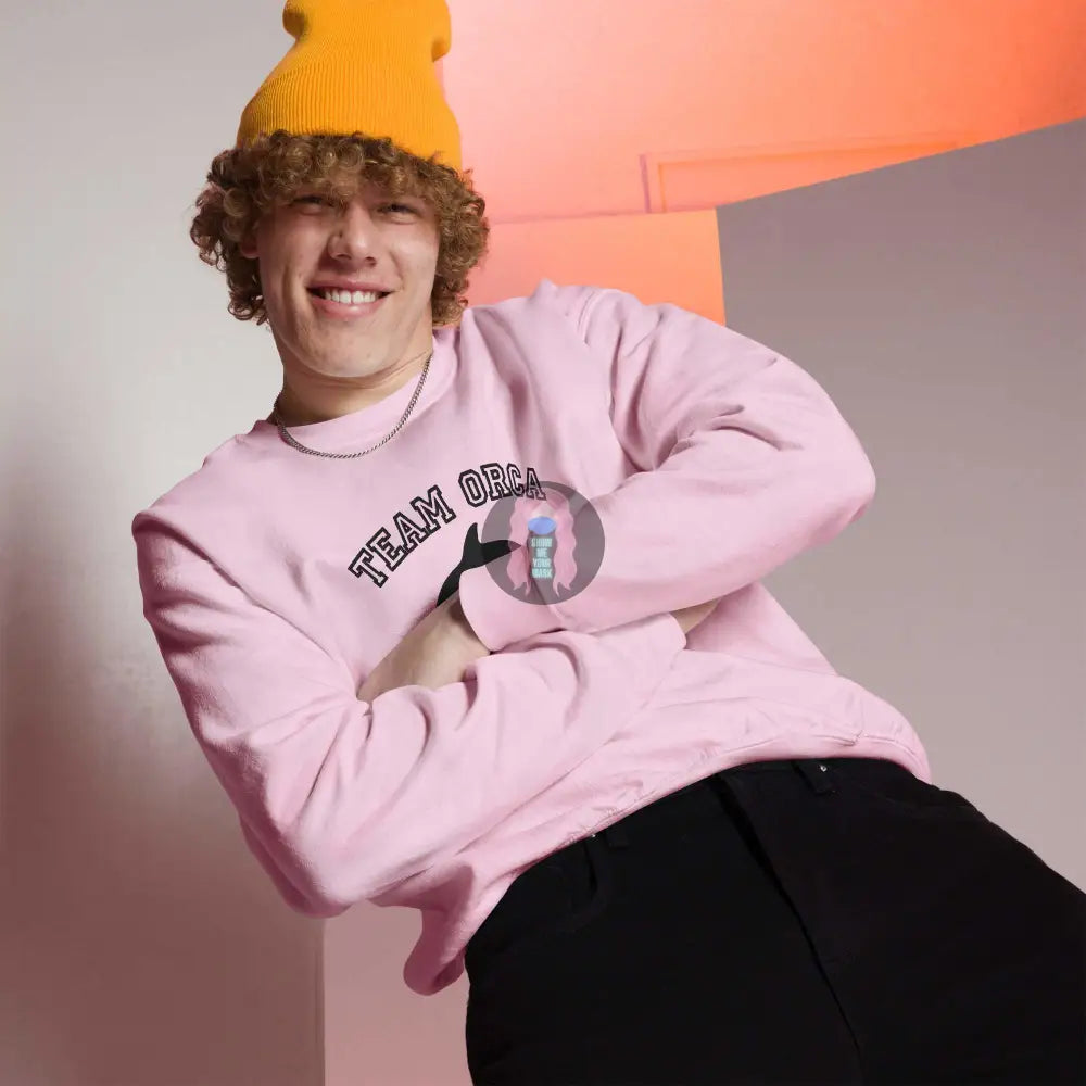 "Team Orca" Embroidered Unisex Sweatshirt - from Show Me Your Mask Shop by Show Me Your Mask Shop - Sweatshirts