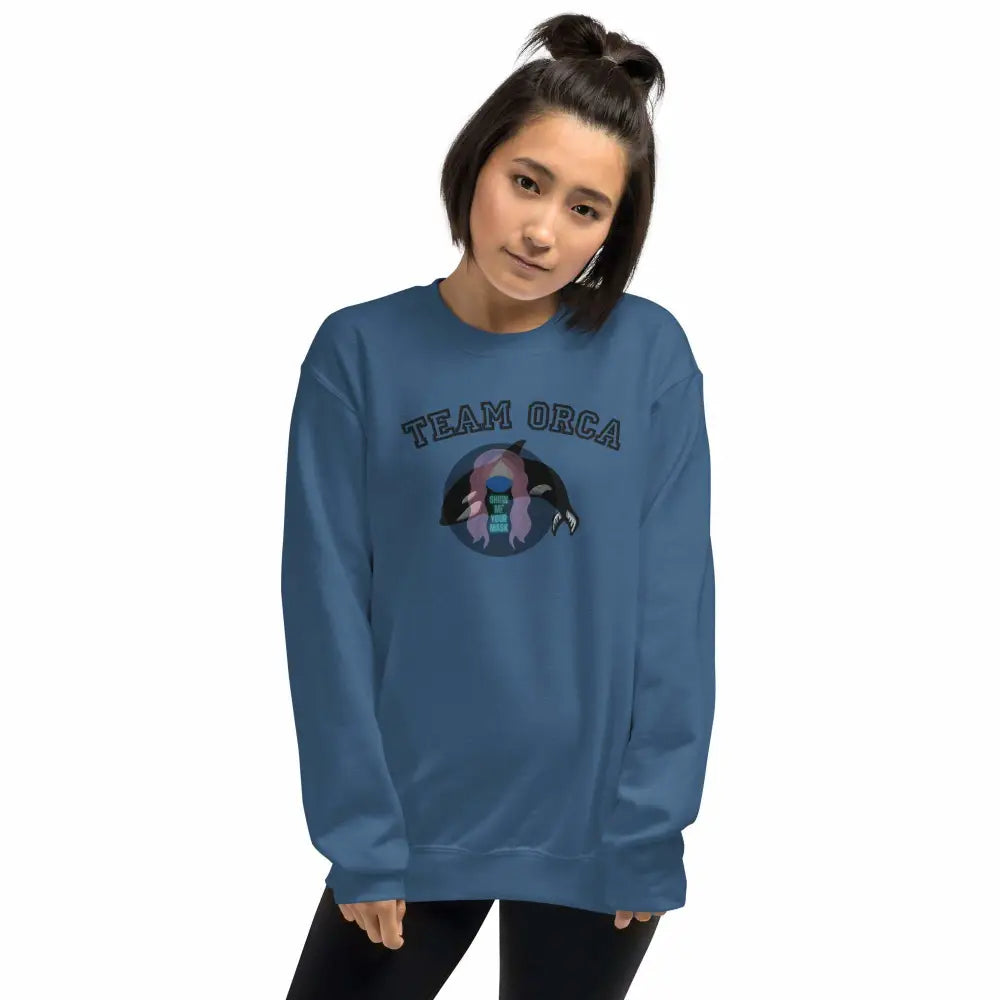 "Team Orca" Embroidered Unisex Sweatshirt - from Show Me Your Mask Shop by Show Me Your Mask Shop - Sweatshirts