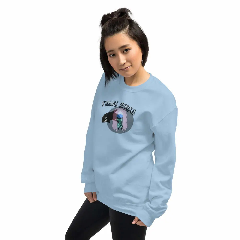 "Team Orca" Embroidered Unisex Sweatshirt - from Show Me Your Mask Shop by Show Me Your Mask Shop - Sweatshirts