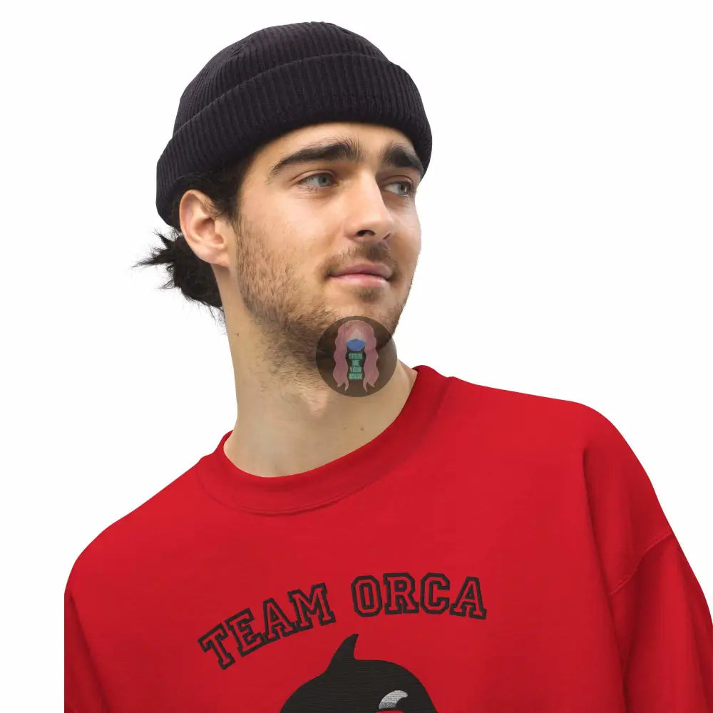 "Team Orca" Embroidered Unisex Sweatshirt - from Show Me Your Mask Shop by Show Me Your Mask Shop - Sweatshirts