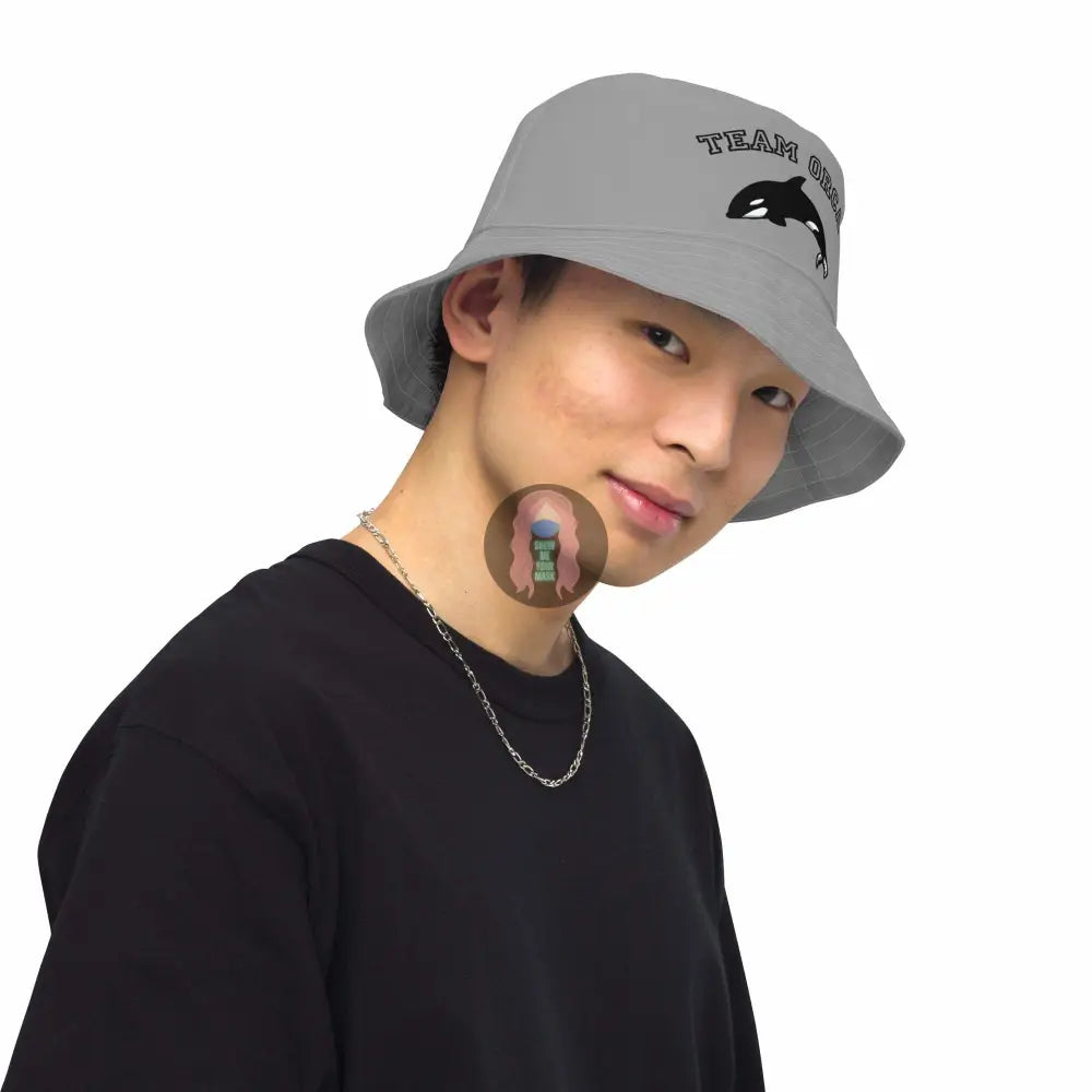 "Team Orca" grey bucket hat - from Show Me Your Mask Shop by Show Me Your Mask Shop - Hats