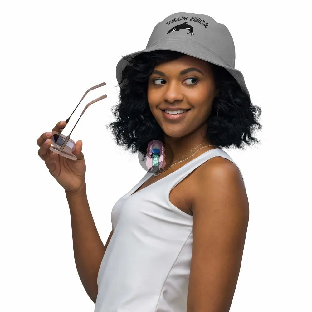 "Team Orca" grey bucket hat - from Show Me Your Mask Shop by Show Me Your Mask Shop - Hats