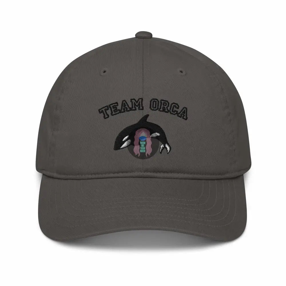 “Team orca” Organic baseball cap - from Show Me Your Mask Shop by Show Me Your Mask Shop - Hats