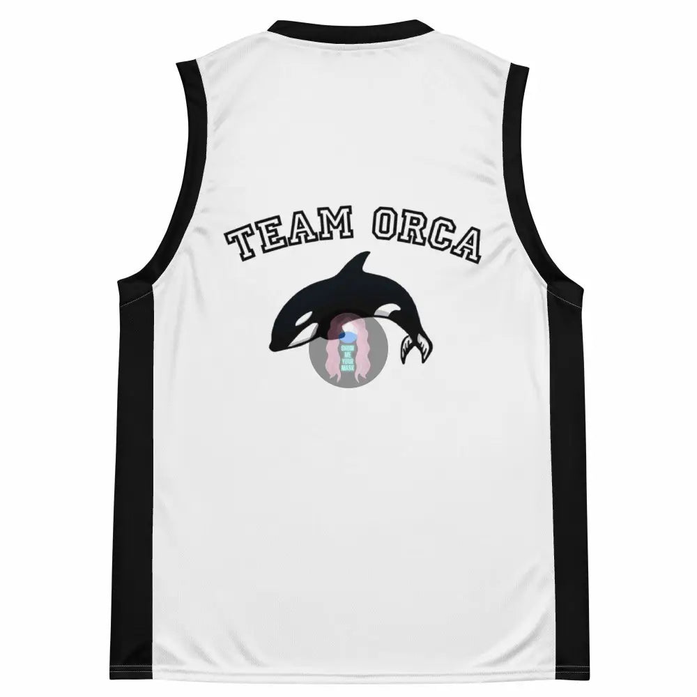 "Team Orca" Recycled unisex basketball jersey - from Show Me Your Mask Shop by Show Me Your Mask Shop - Shirts, Unisex