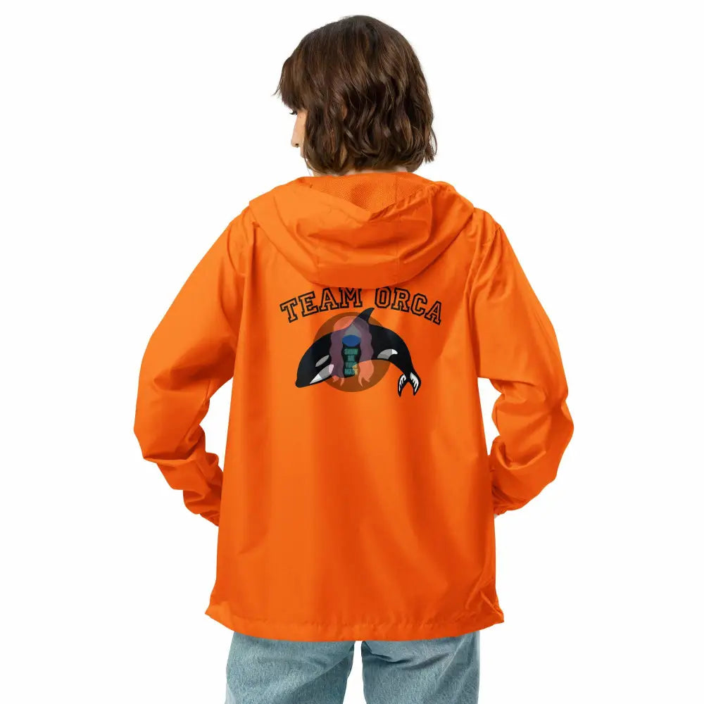 "Team Orca" Unisex lightweight zip up windbreaker - from Show Me Your Mask Shop by Show Me Your Mask Shop - Windbreaker