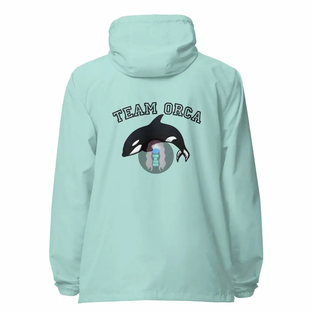 "Team Orca" Unisex lightweight zip up windbreaker - from Show Me Your Mask Shop by Show Me Your Mask Shop - Windbreaker