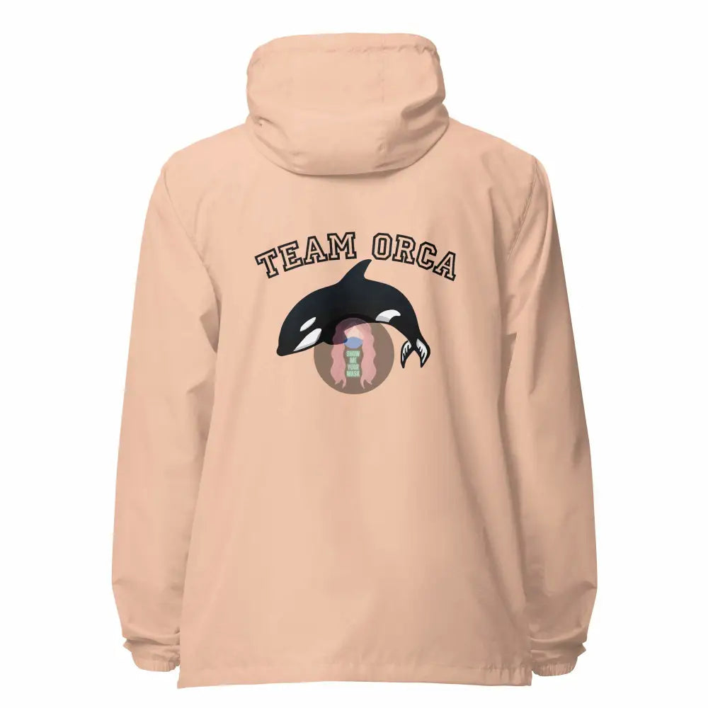 "Team Orca" Unisex lightweight zip up windbreaker - from Show Me Your Mask Shop by Show Me Your Mask Shop - Windbreaker