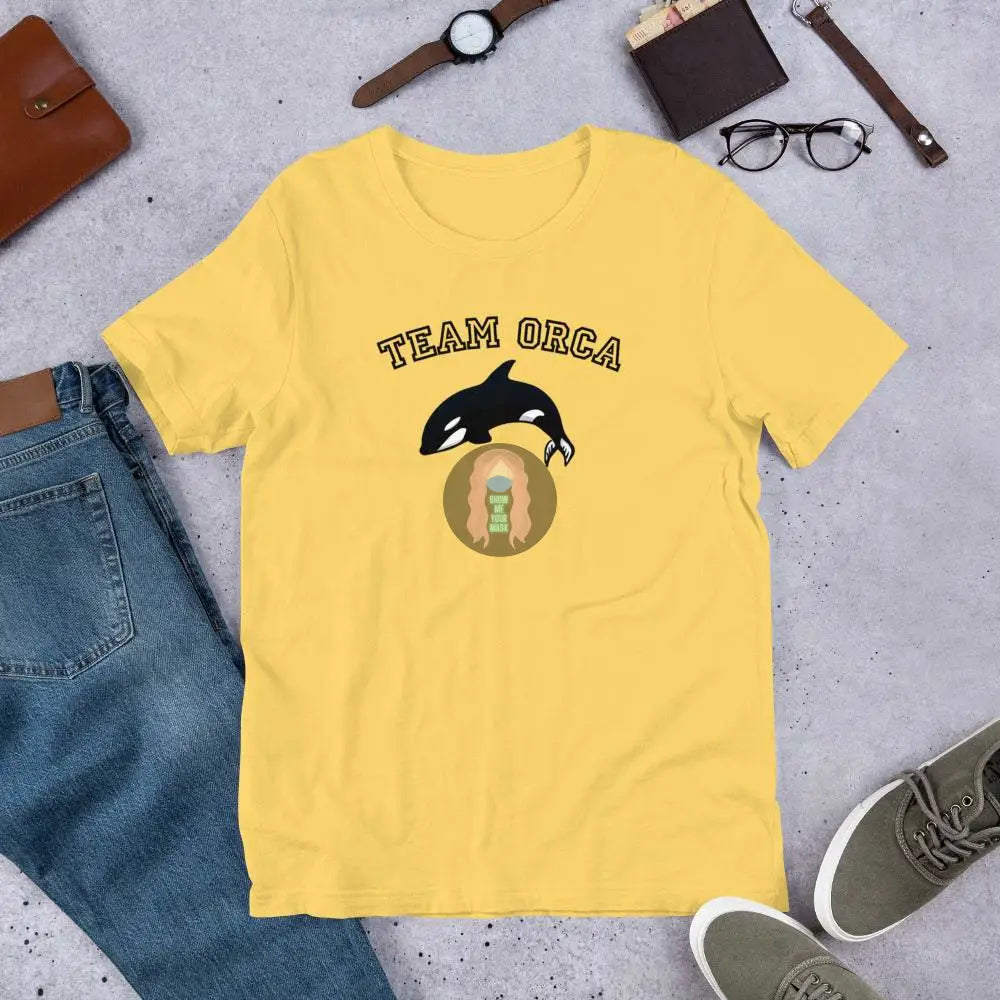 "Team Orca" Unisex t-shirt - from Show Me Your Mask Shop by Show Me Your Mask Shop - Shirts, Unisex
