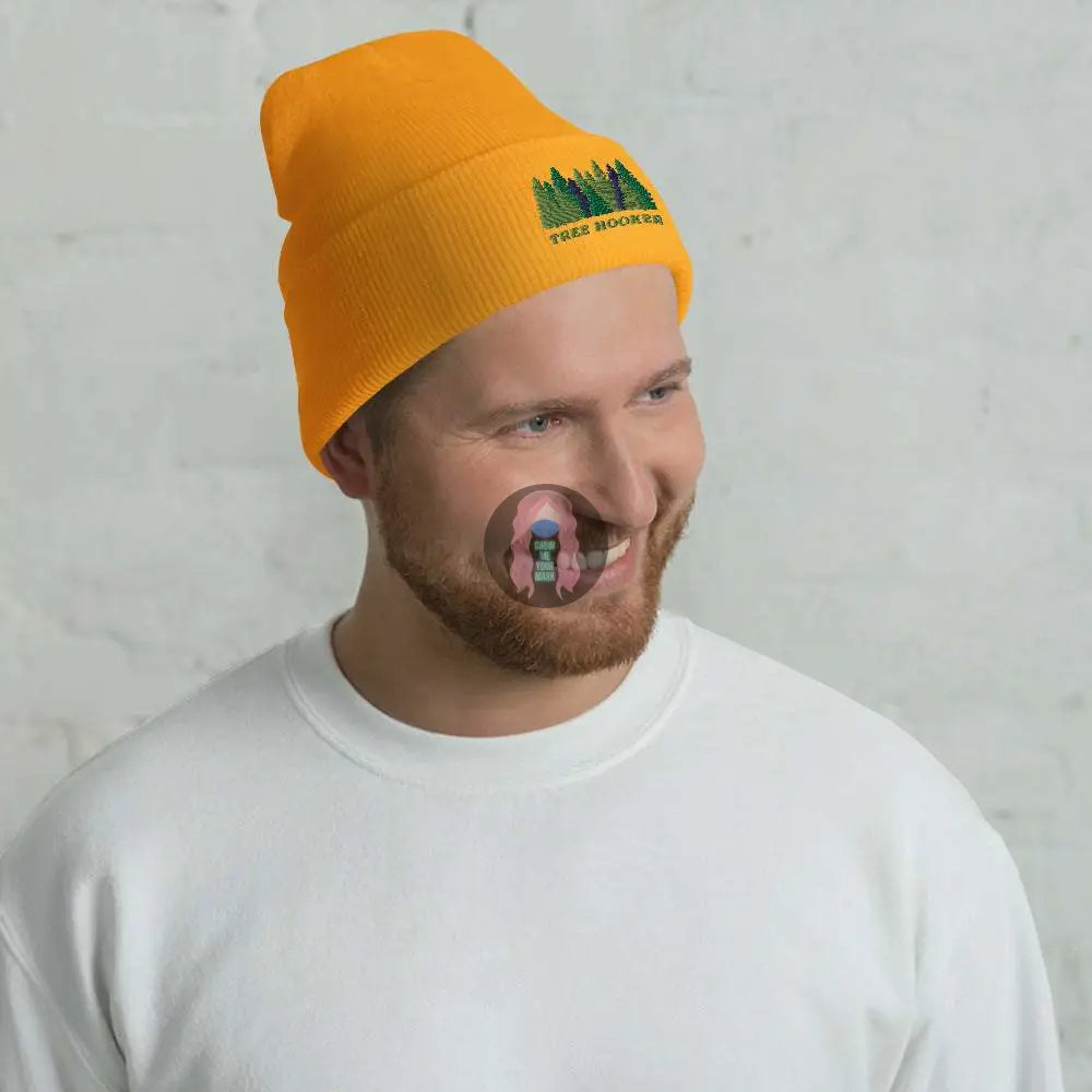"Tree Hooker" Cuffed Beanie - from Show Me Your Mask Shop by Show Me Your Mask Shop - Hats, Unisex