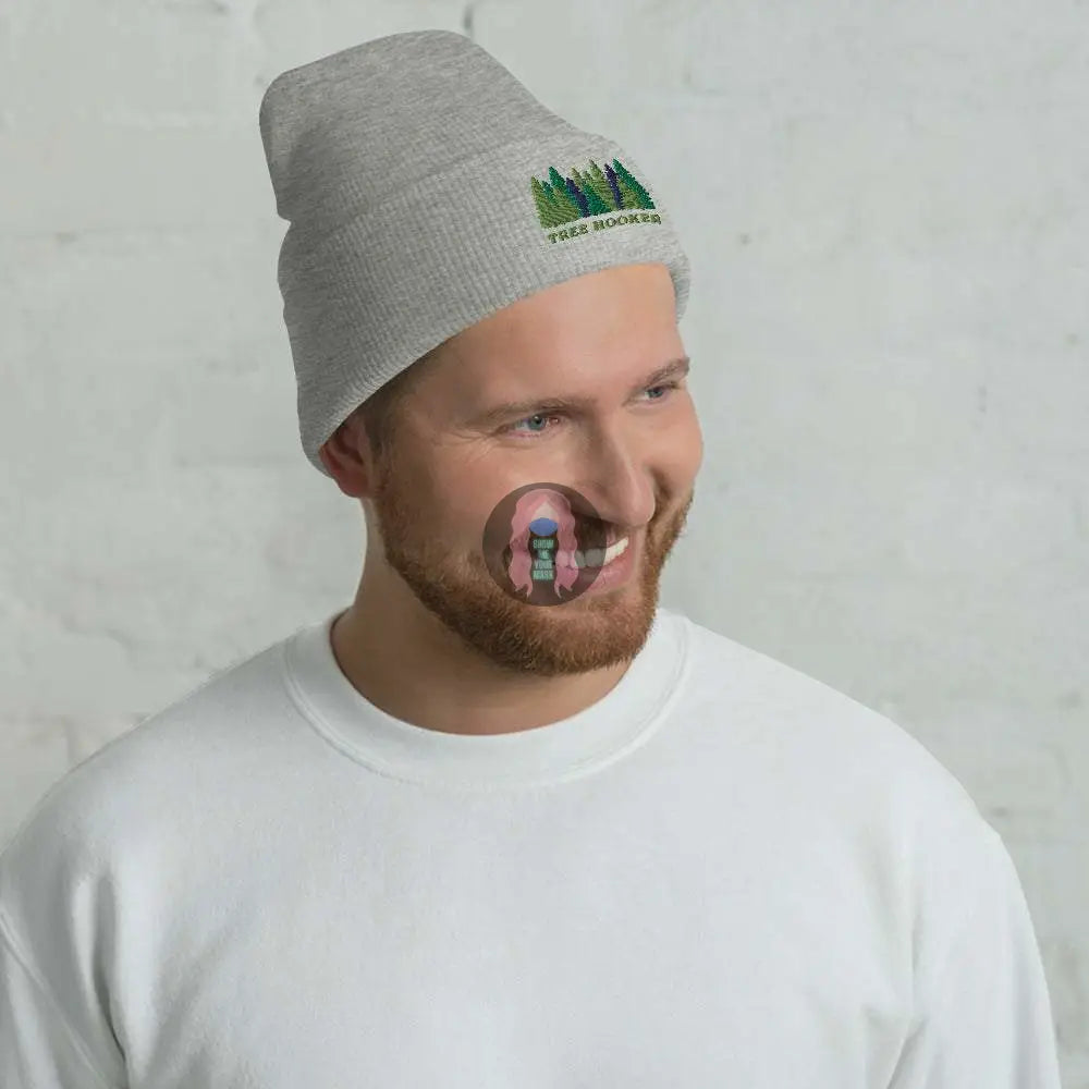 "Tree Hooker" Cuffed Beanie - from Show Me Your Mask Shop by Show Me Your Mask Shop - Hats, Unisex