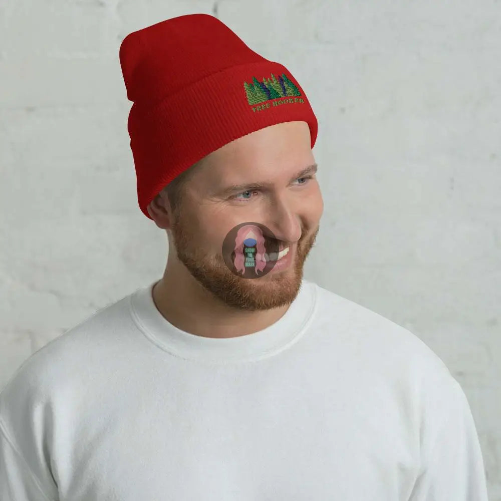 "Tree Hooker" Cuffed Beanie - from Show Me Your Mask Shop by Show Me Your Mask Shop - Hats, Unisex