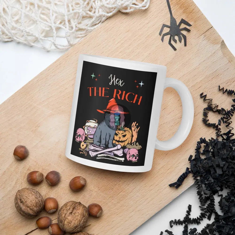 White glossy mug - from Show Me Your Mask Shop by Show Me Your Mask Shop - Mugs