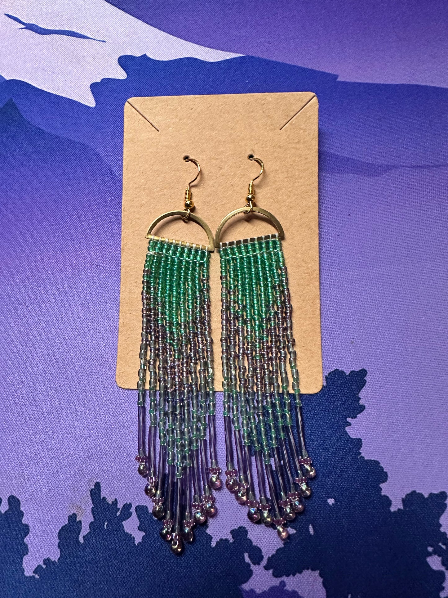 Mermaid beaded earrings