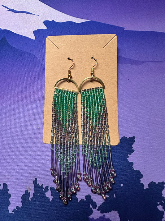 Mermaid beaded earrings