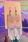 Sunrise Dentalium earrings
