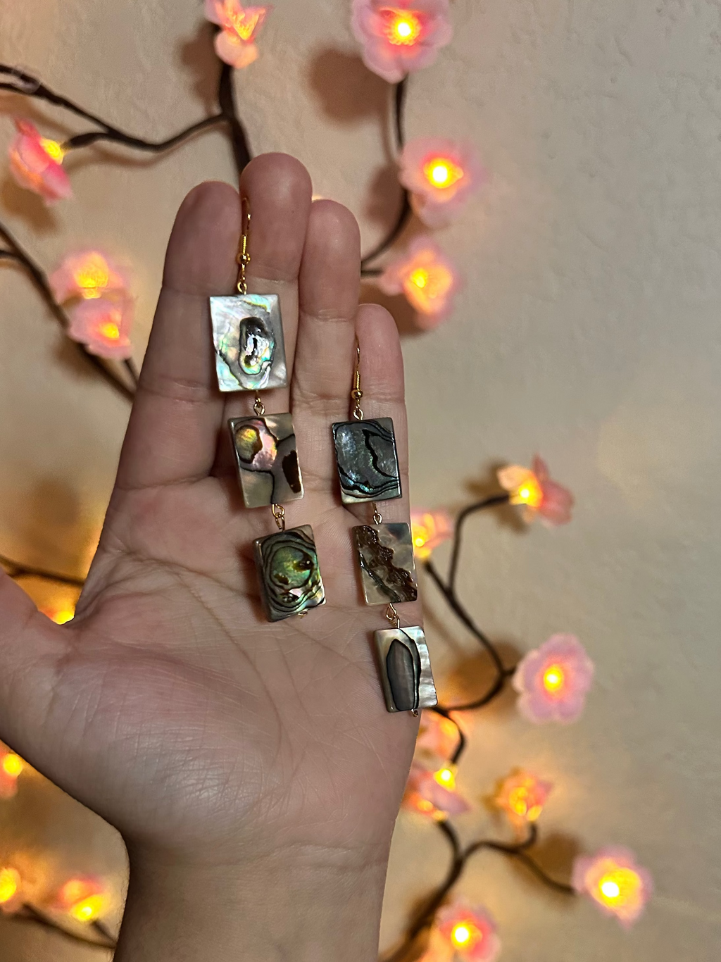 Aunty abalone earrings