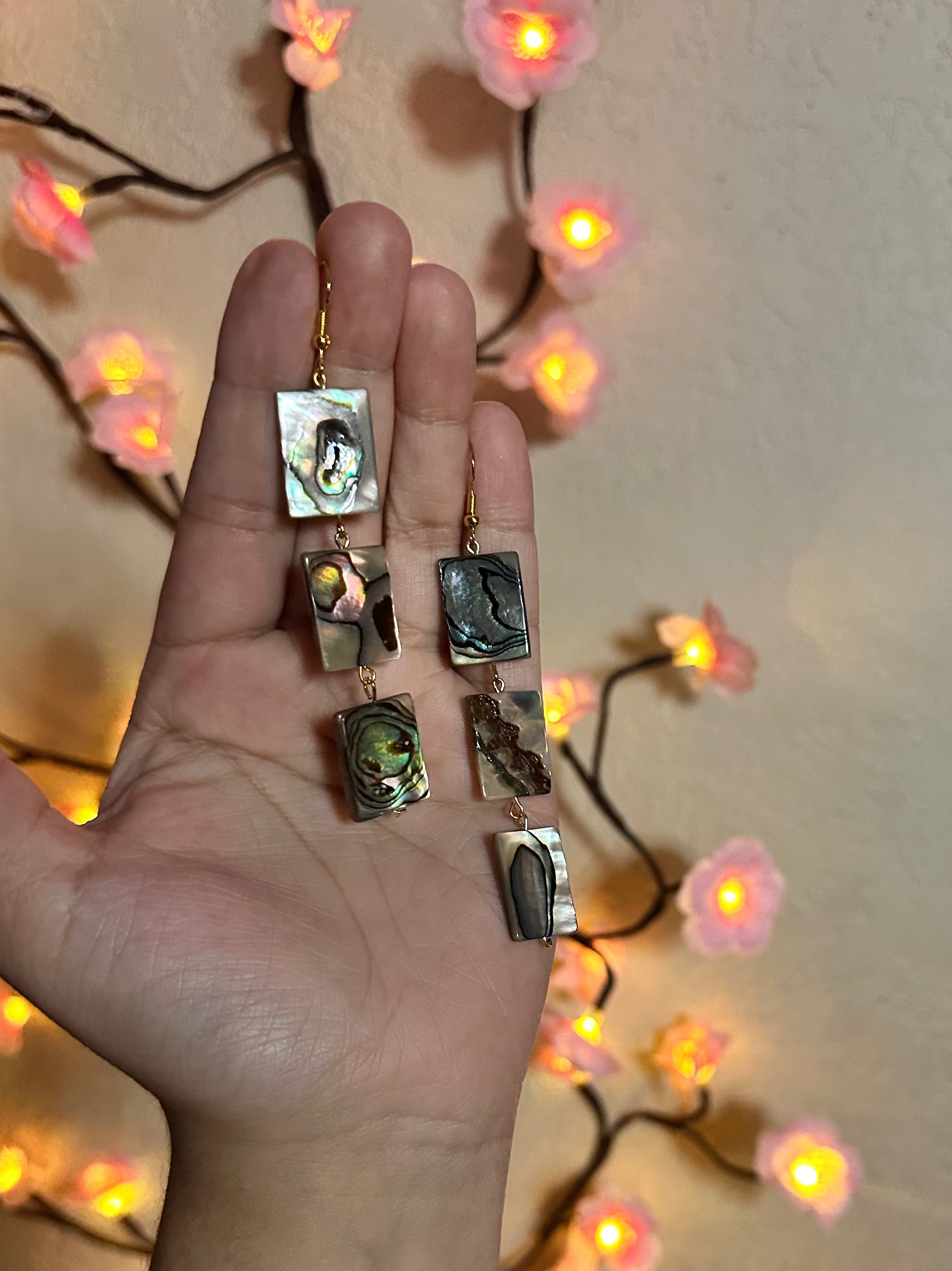 Aunty abalone earrings