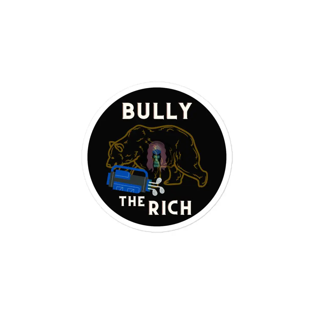 Bear Golf Bully The Rich Bubble-Free Stickers 3×3